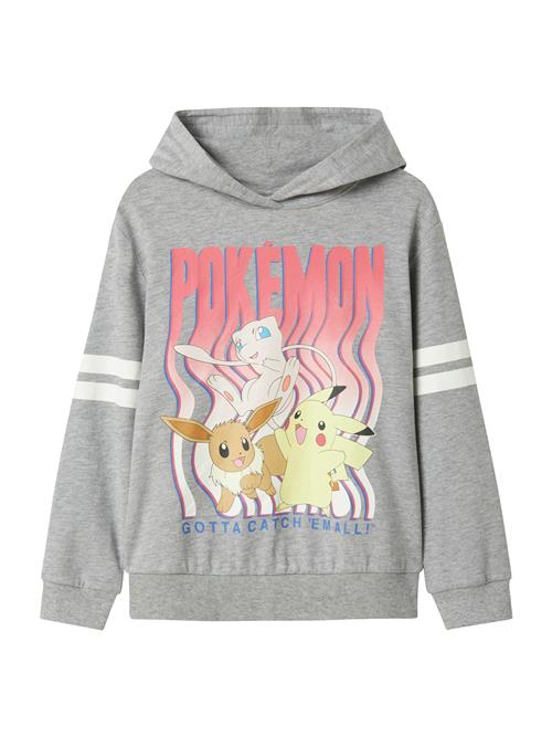 NAME IT Sweatshirt 'NKFJIXaba Pokemon'  gul / grå-meleret / knaldrød / hvid
