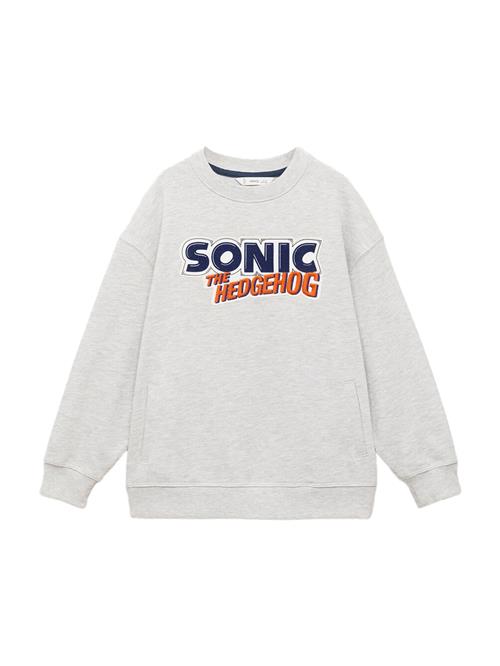 MANGO KIDS Sweatshirt 'SONICTHE'  grå-meleret