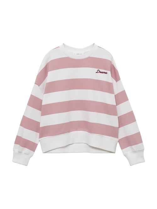 MANGO KIDS Sweatshirt 'DREAMER'  gammelrosa / bordeaux / hvid