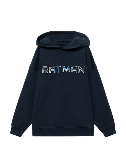 MANGO KIDS Sweatshirt 'Batboss'  blå / navy / mørkegrå / hvid