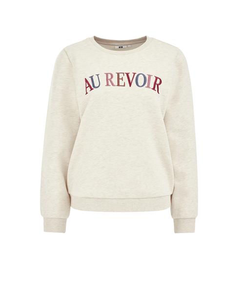 WE Fashion Sweatshirt  beige / burgunder