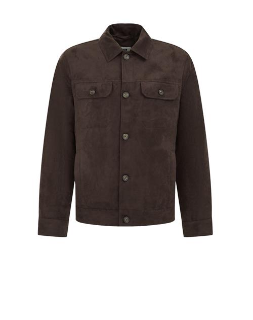 WE Fashion Overgangsjakke  mørkebrun