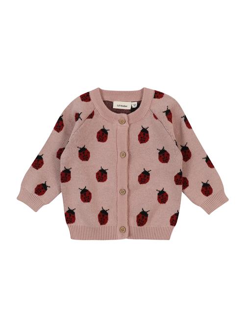 NAME IT Cardigan 'NBFLULIO'  gammelrosa / bordeaux / sort