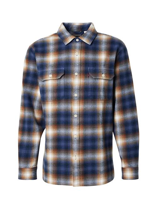 LEVI'S ® Skjorte 'Jackson Worker Overshirt'  blå / lysebrun / hvid