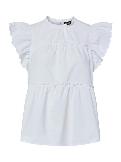 PIECES Bluse 'PCJilla'  hvid