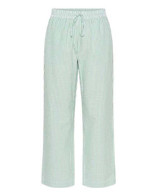 SAINT TROPEZ Bukser 'Elmiko'  jade / hvid
