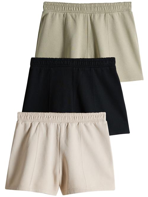 The Set Bukser  creme / pastelgrøn / sort