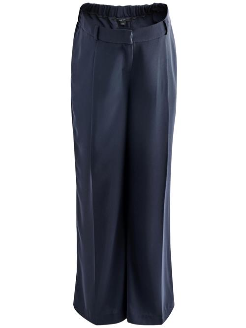 Next Bukser med lægfolder  navy