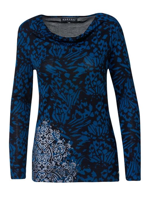 KOROSHI Shirts  blå / sort / hvid