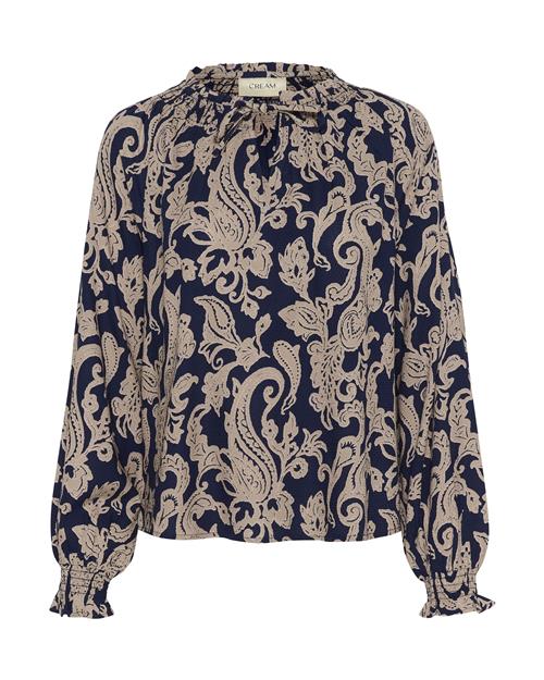 Cream Bluse  beige / blå
