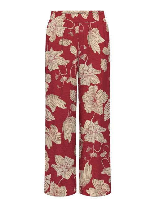 JDY Bukser 'JDYTroya'  beige / rød