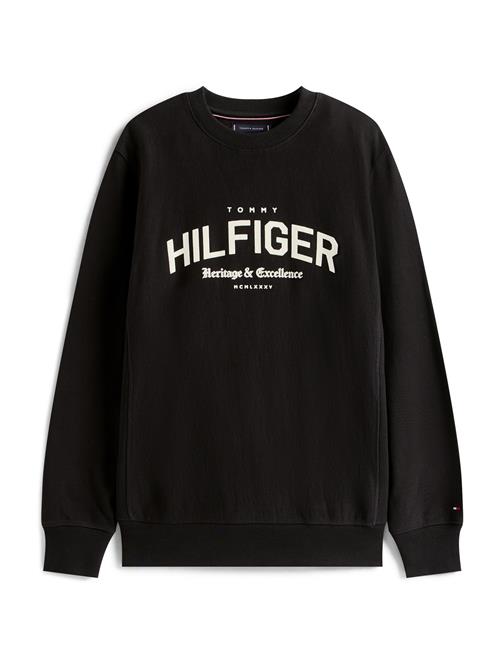 TOMMY HILFIGER Sweatshirt  sort / uldhvid