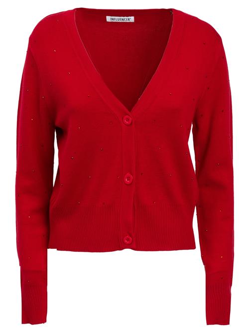 Influencer Cardigan  rød