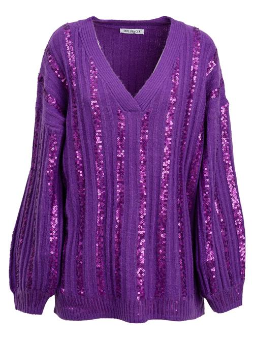 Influencer Pullover  lilla / mørkelilla