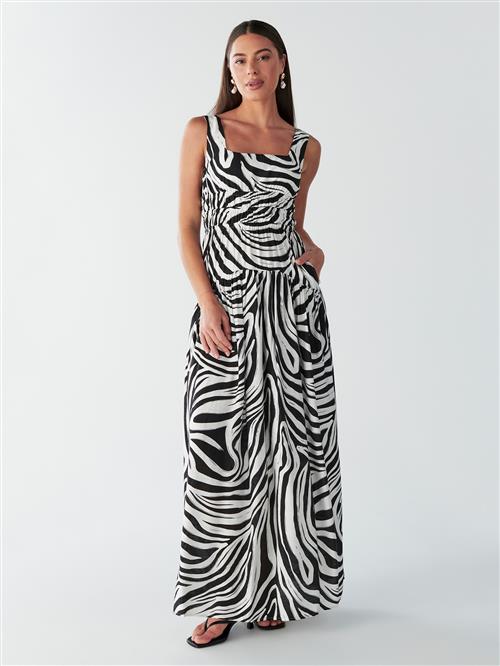 BWLDR Kjole 'SAFIA '  sort / hvid