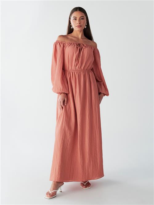 BWLDR Kjole 'GEORGIE MAXI DRESS'  fersken
