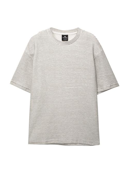 Pull&Bear Bluser & t-shirts  brun / offwhite