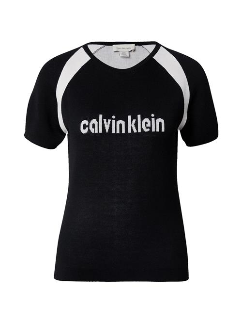 Calvin Klein Jeans Pullover  sort / hvid