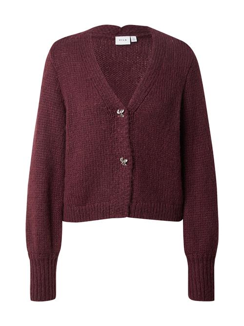 VILA Cardigan 'VICHOCA'  aubergine