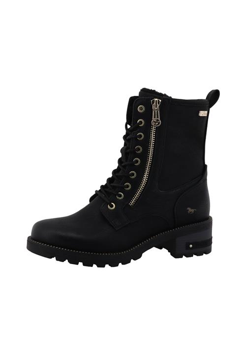 MUSTANG Snørestøvletter 'Haukea'  sort