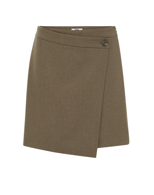 WE Fashion Nederdel  mørkegrøn