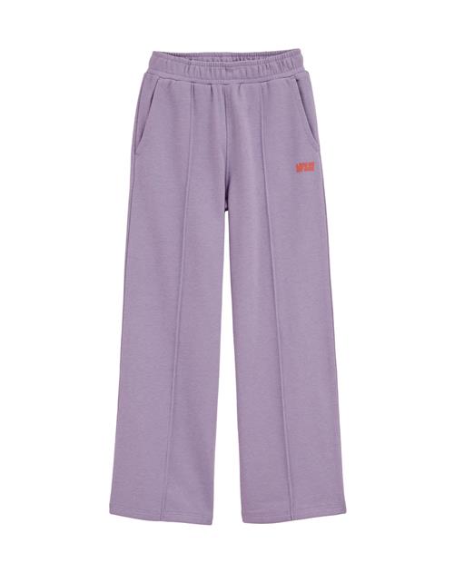 WE Fashion Bukser  lilla / orangerød