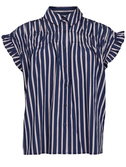 NÜMPH Bluse 'NUJOELLE'  navy / orkidee / bordeaux