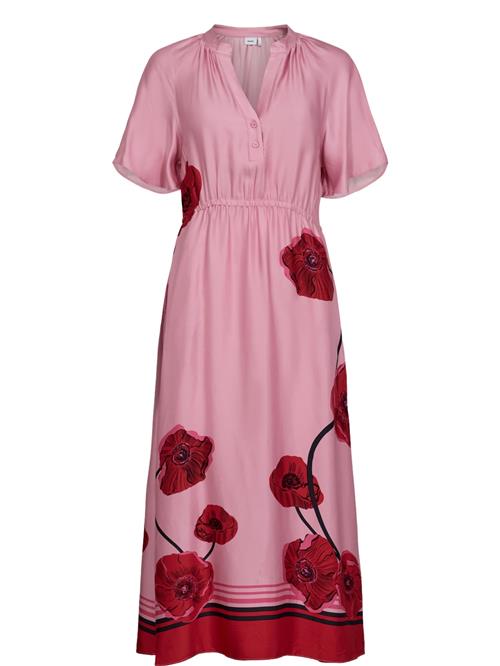 NÜMPH Kjole 'NUJOELLE'  orkidee / bordeaux / sort