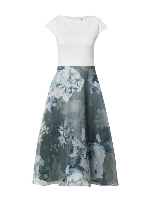 SWING Coctailkjole  mint / mørkegrøn / hvid