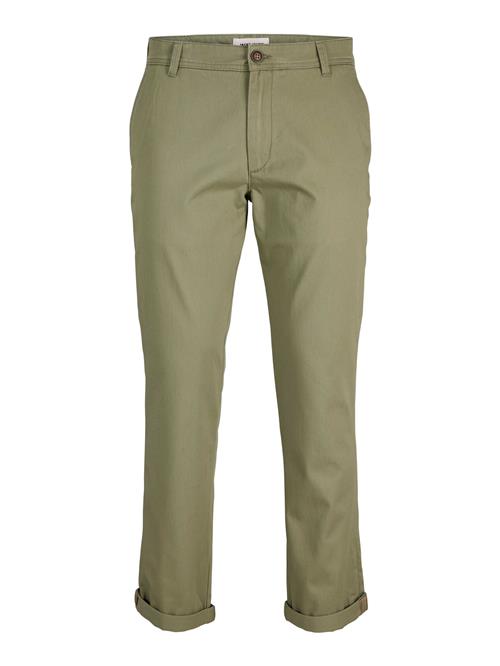 JACK & JONES Lærredsbukser 'Bolton Bowie'  grøn