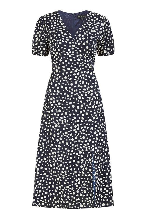 Mela London Kjole  navy / hvid