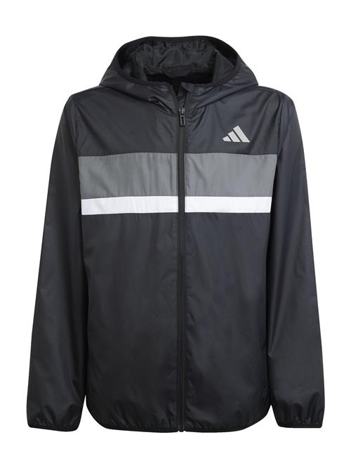 ADIDAS SPORTSWEAR Sportsjakke 'Tiberio'  mørkegrå / sort / hvid