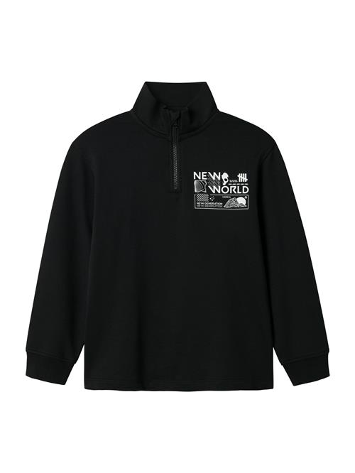 NAME IT Sweatshirt 'NKMKIMBA'  sort / hvid