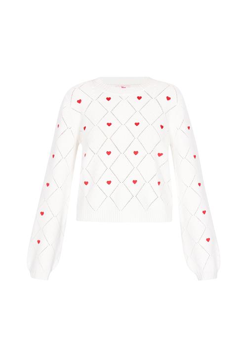 MYMO Pullover  rød / offwhite