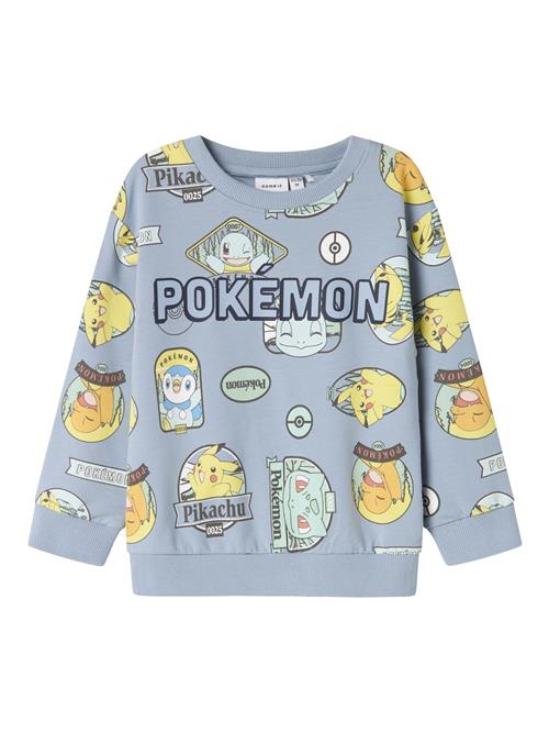 NAME IT Sweatshirt 'Pokémon'  dueblå / gul / lysegrøn / sort