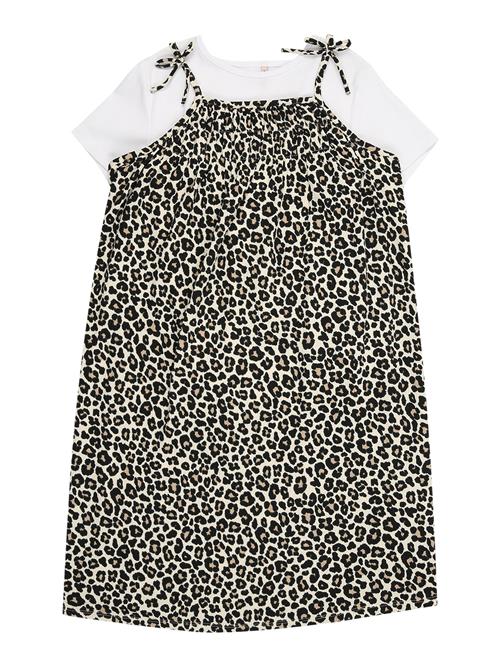 ONLY GIRLS Kjole 'KOGEmmi'  ecru / mokka / sort / hvid