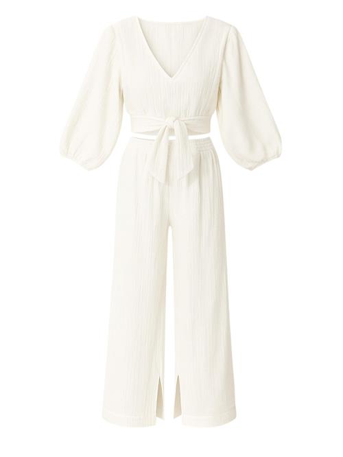 WENOR Hjemmedragt 'FLOWSET'  hvid