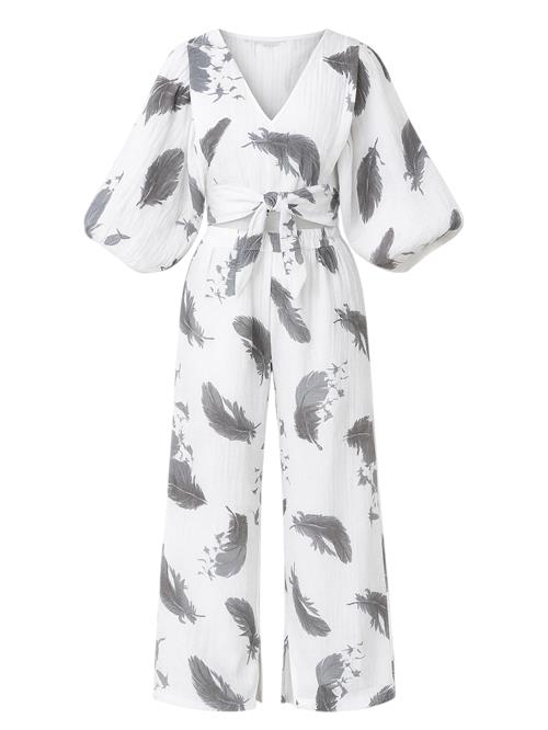 WENOR Hjemmedragt 'FLOWSET'  grå