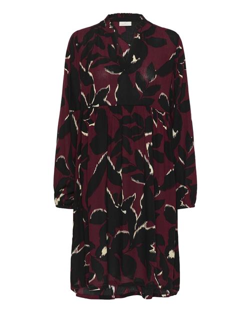 Kaffe Kjole 'KALisette'  bær / sort / uldhvid