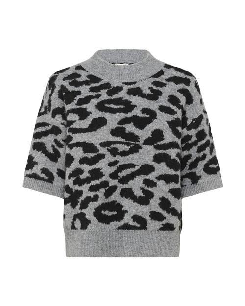 Kaffe Pullover 'KASandra'  grå-meleret / sort