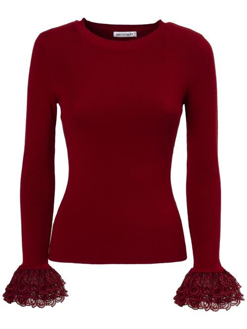 Influencer Pullover  kirsebærsrød