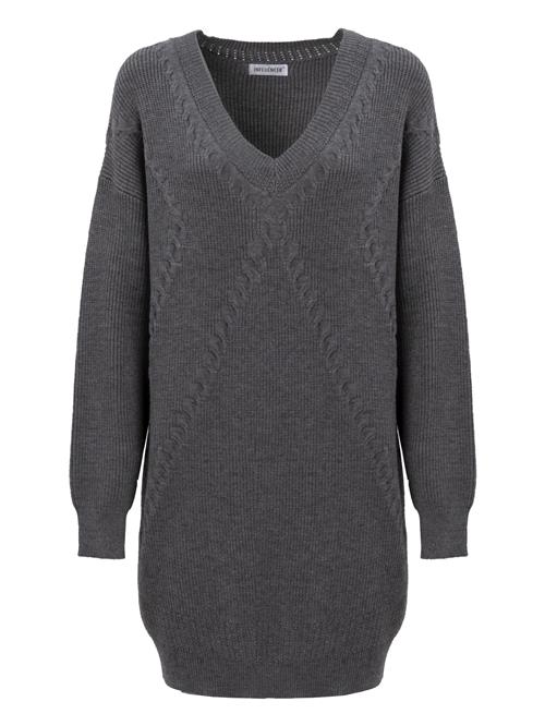 Influencer Strikkjole  grå