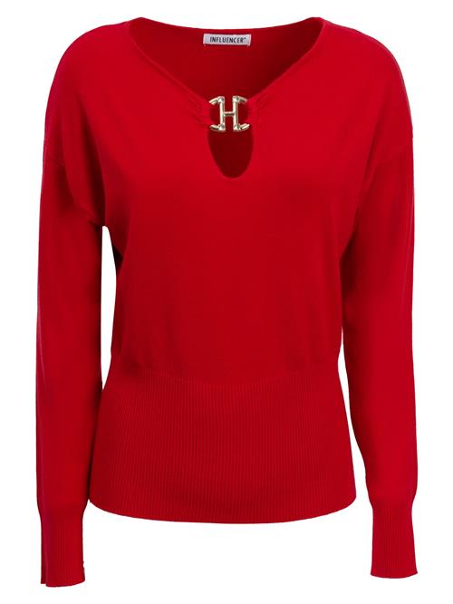 Influencer Pullover  rød