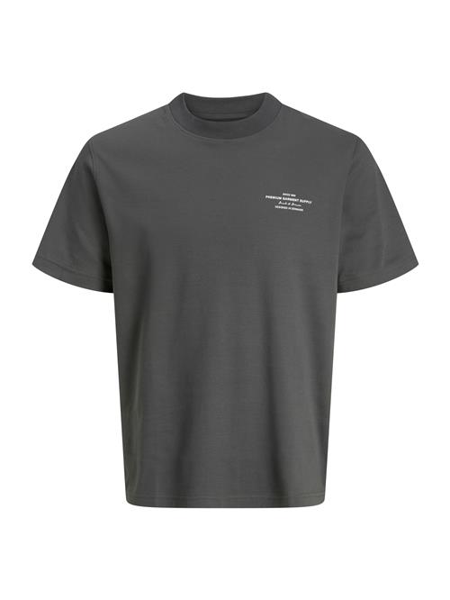 JACK & JONES Bluser & t-shirts 'JPRBLACHAD'  mørkegrå / hvid