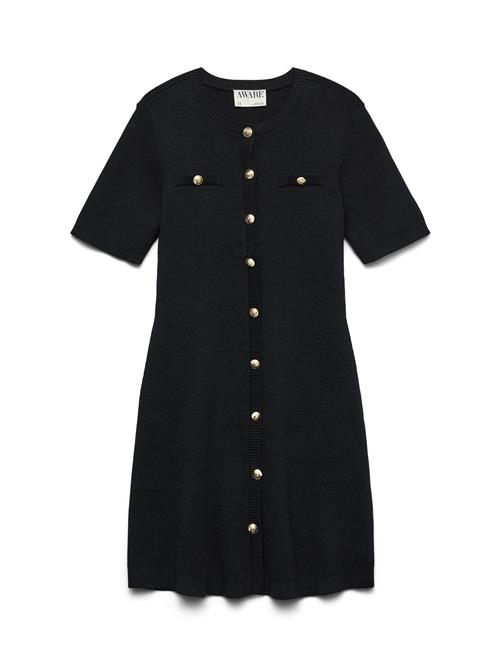 VERO MODA Strikkjole  sort