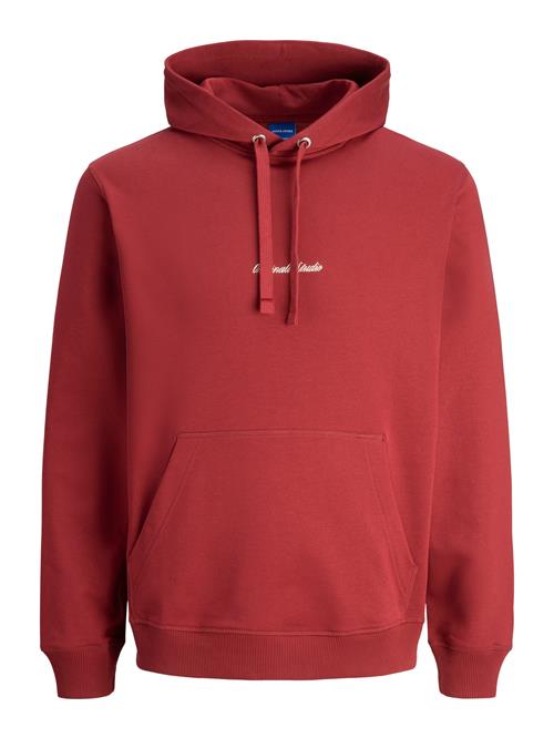 JACK & JONES Sweatshirt 'JORNorrebro'  cranberry / hvid