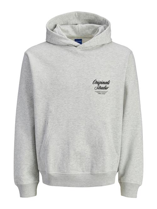 JACK & JONES Sweatshirt 'JORNorrebro'  sort / hvid-meleret