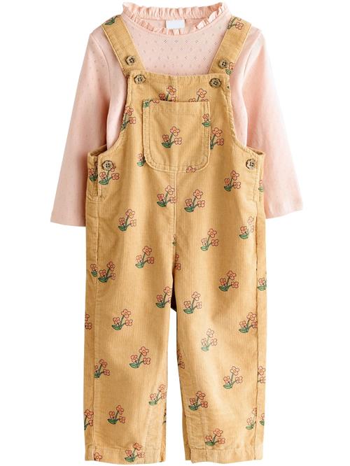 Next Sæt  camel / grøn / lyserød