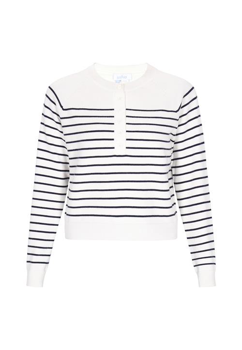 usha BLUE LABEL Pullover  mørkeblå / hvid