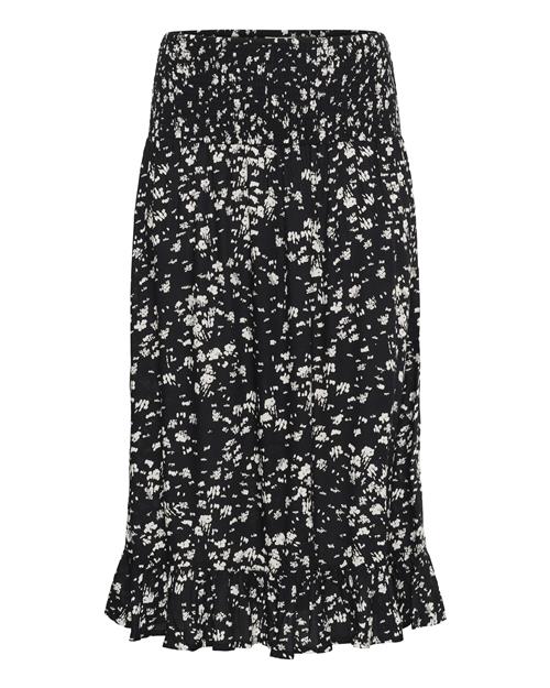 KAFFE CURVE Nederdel 'Bella'  sort / hvid